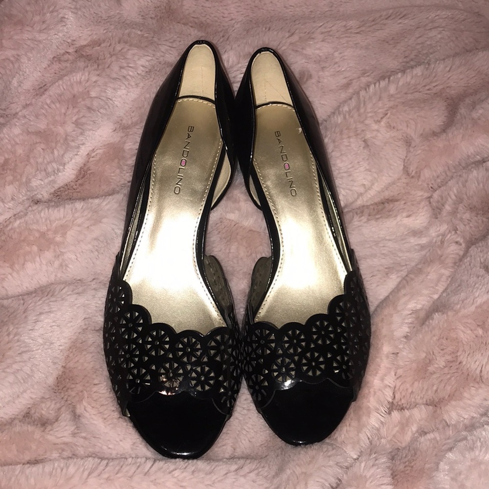 Bandolino Size 7 Black 1/2in heel